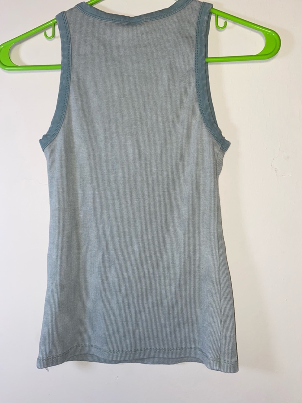 wild fable sage green Tank Top Scoop Neck Cotton Fitted Everyday - Picture 3 of 4